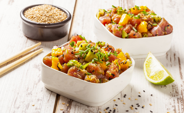 Poke bowl exotique au thon
