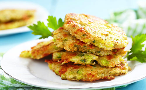 Galettes de quinoa et poivrons