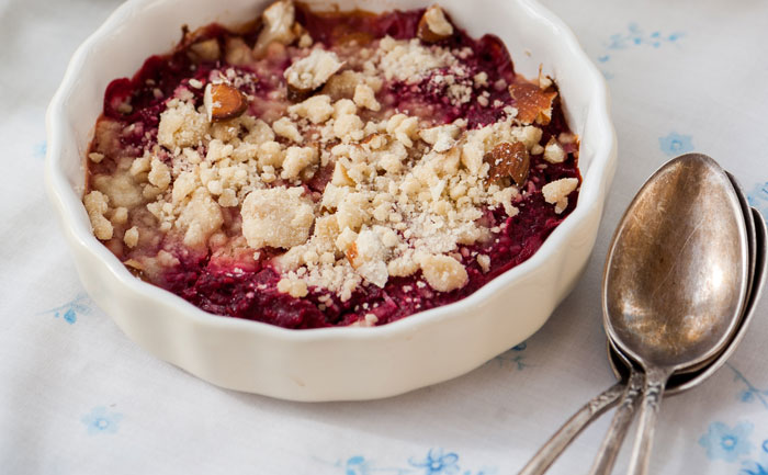Crumble framboises