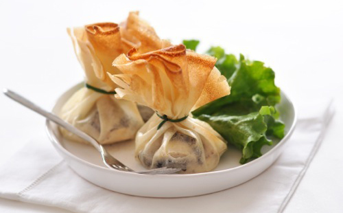 Aumonières aux pommes et au pain d'épices